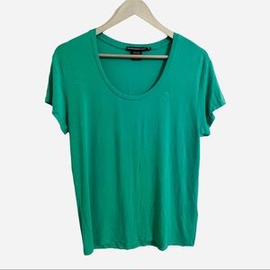 Ralph Lauren Scoop Neck Short Sleeve Tee Green M